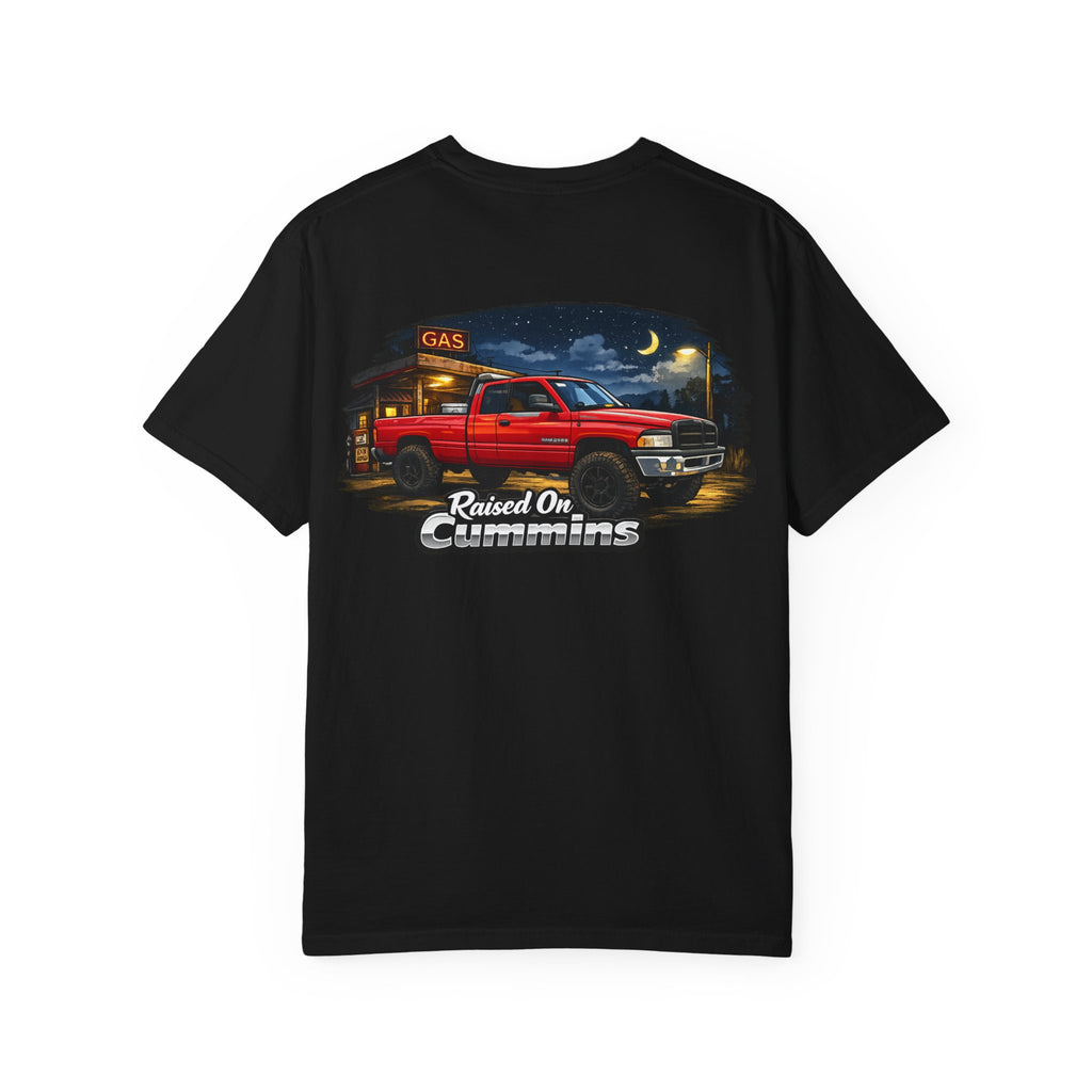 Raised On Cummins Tee — Red Truck Diesel T-Shirt